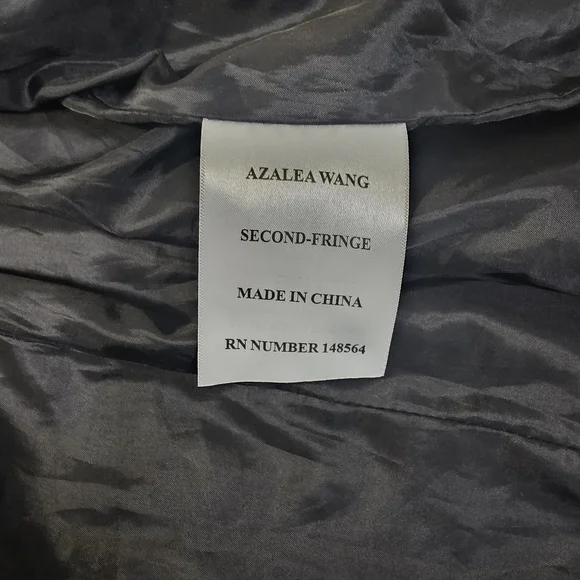 Azalea Wang Black Fringe Leather Jacket - Picture 8 of 8